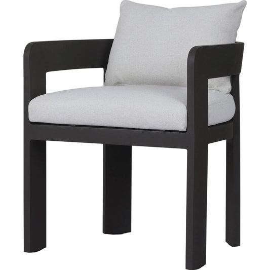 Jackson Outdoor Metal Dining Chair by Four Hands in alessi linen, bronze. Made from 100% polypropylene, aluminum in a modern style.
