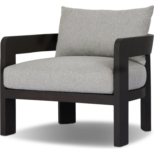 001 SI-2519200 | Primary Silo | Jackson Outdoor Metal Chair by Four Hands in concha fog, bronze. Made from 100% olefin, aluminum in a unique style.