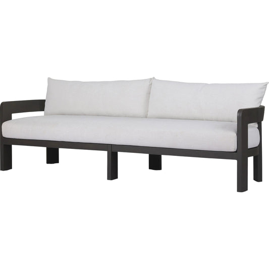 Jackson Outdoor Metal Sofa by Four Hands in alessi linen, bronze. Made from 100% polypropylene, aluminum in a modern style.