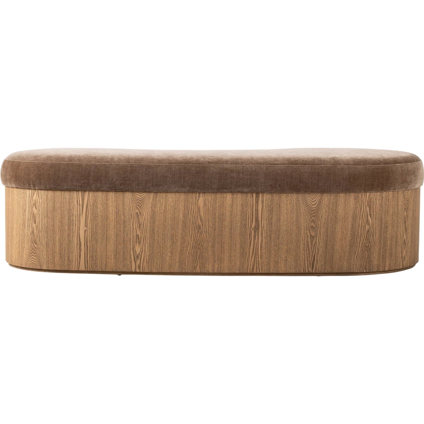 003 SI-2327546 | Additional Silo | Celeste Accent Bench by Four Hands in altair mushroom, toasted ash thick veneer. Made from 100% polyester, thick ash veneer in a unique style.