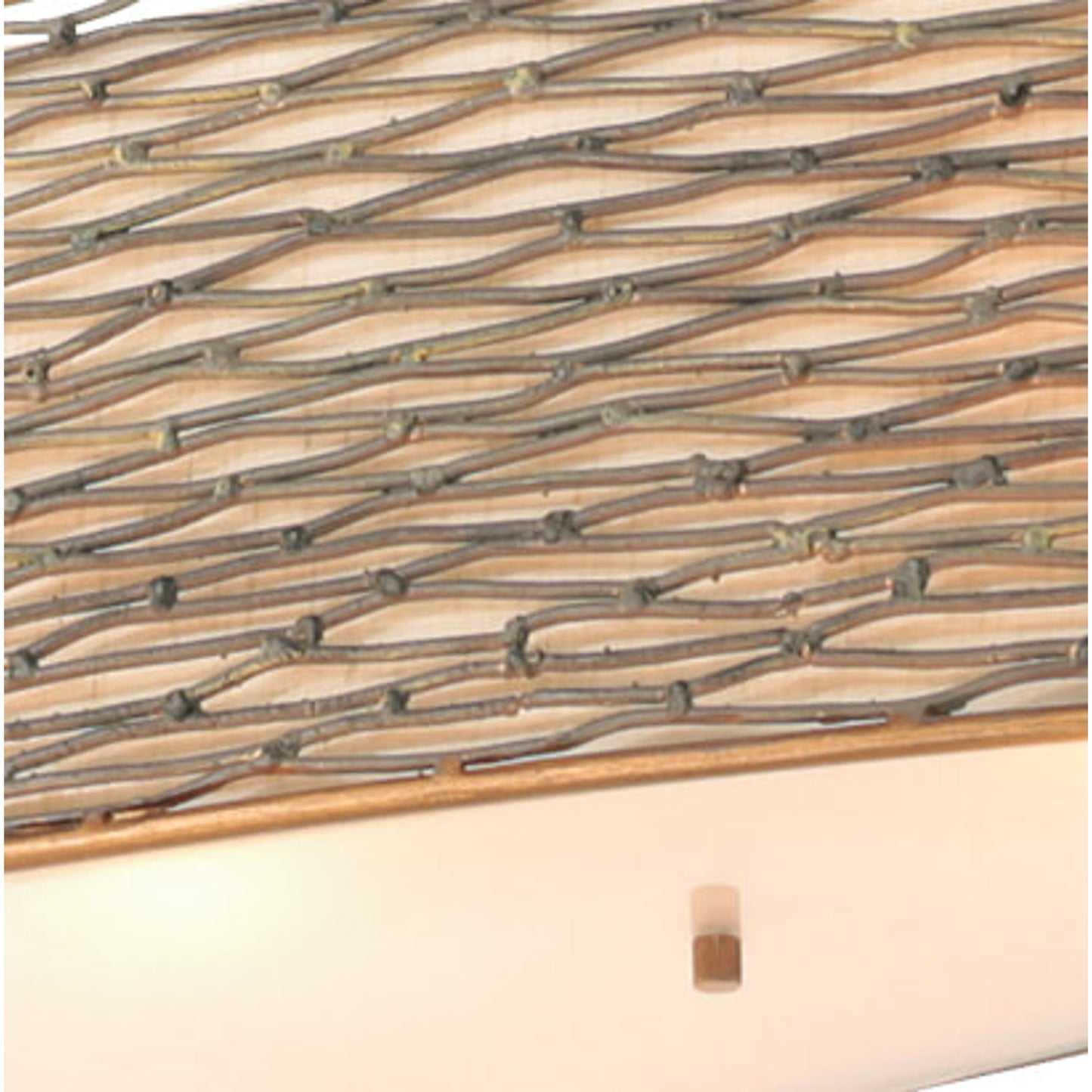 005 SR-817751,SR-817752 | Additional Silo | Flow Oval Linear Pendant by Varaluz in hammered orange. Made from hammered ore, tan silk slug shade, acrylic diffuser in a modern style.