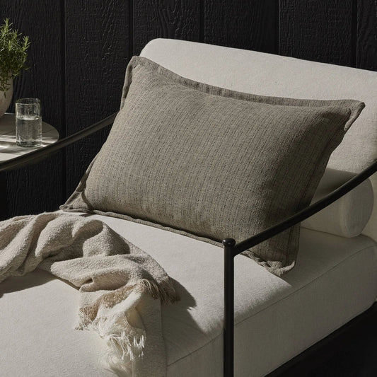 Hargrove Outdoor Pillow by Four Hands in ambro stripe. Made from 100% polypropylene in a transitional style.