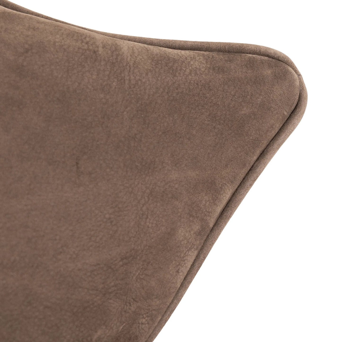 028 SI-2449408 | Closeup | Olsen Pillow by Four Hands. Made from top grain leather, 100% polyester in a unique style.