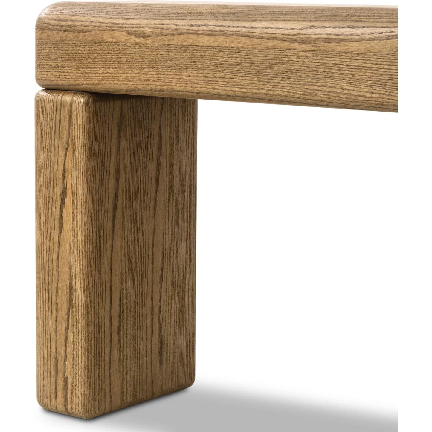 015 SI-2446551 | Closeup | Eva Console Table by Four Hands in drifted oak veneer. Made from oak veneer in a unique style.