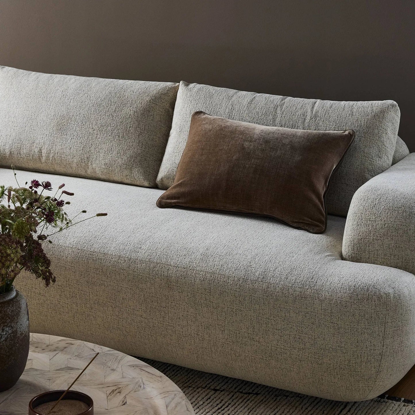 036 SI-2449408 | Lifestyle | Olsen Pillow by Four Hands. Made from top grain leather, 100% polyester in a unique style.