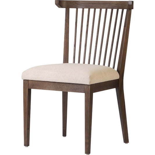 001 SI-2446655 | Primary Silo | Tullio Dining Chair by Four Hands. Made from 61% polyester, 31% viscose (rayon), 8% flax/linen, solid ash in a transitional style.