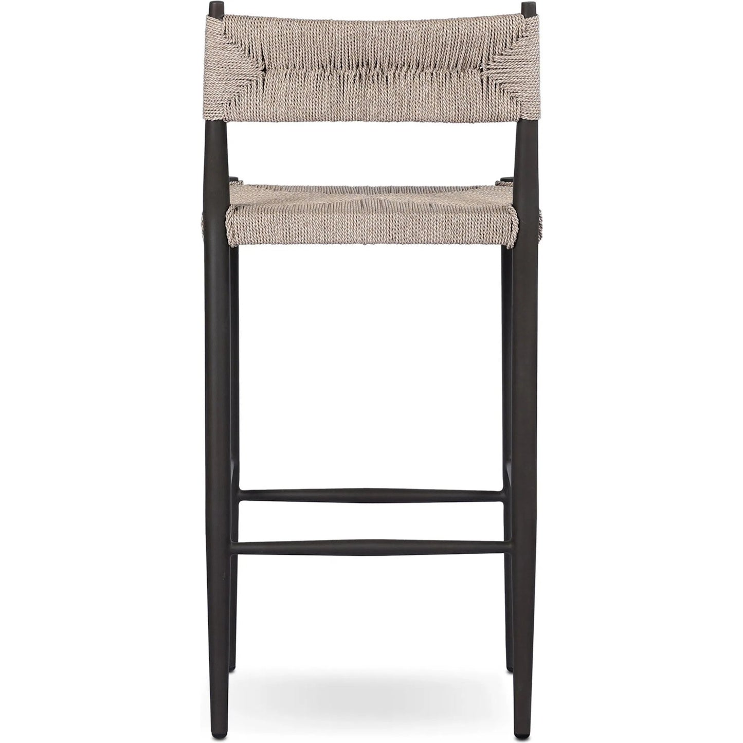 004 SI-2377055 | Additional Silo | Lomas Outdoor Bar Stool by Four Hands in textured dune, bronze. Made from 100% polyethylene, iron in a unique style.