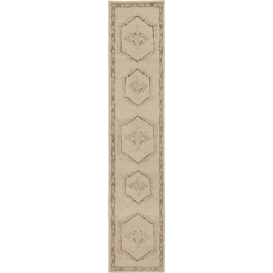 Astana Hand-Knotted Rug by Four Hands in astana fog. Made from 100% wool in a unique style.