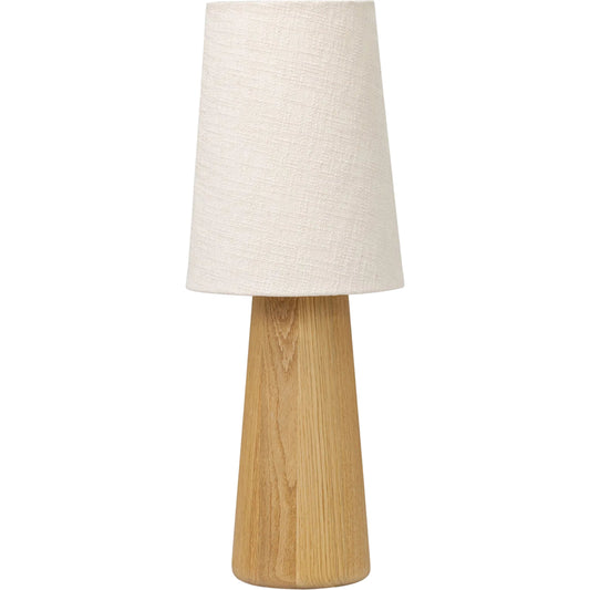 001 SI-2535257 | Primary Silo | Nora Drum Table Lamp by Four Hands in light oak, antique brass, aged brass. Made from solid oak, steel, brass in a unique style.