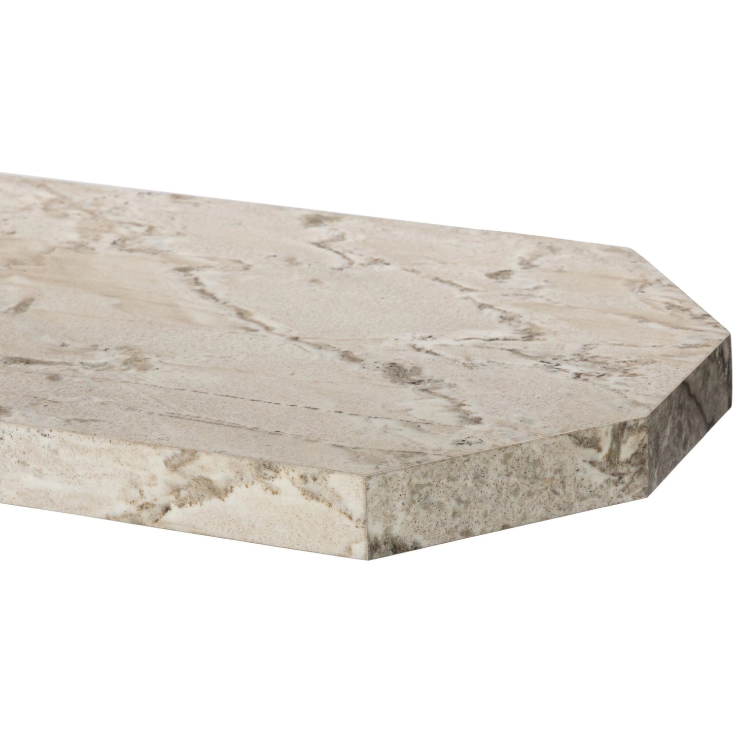 006 SI-2446497 | Closeup | Argos Console Table by Four Hands in sand marble. Made from solid marble in a unique style.