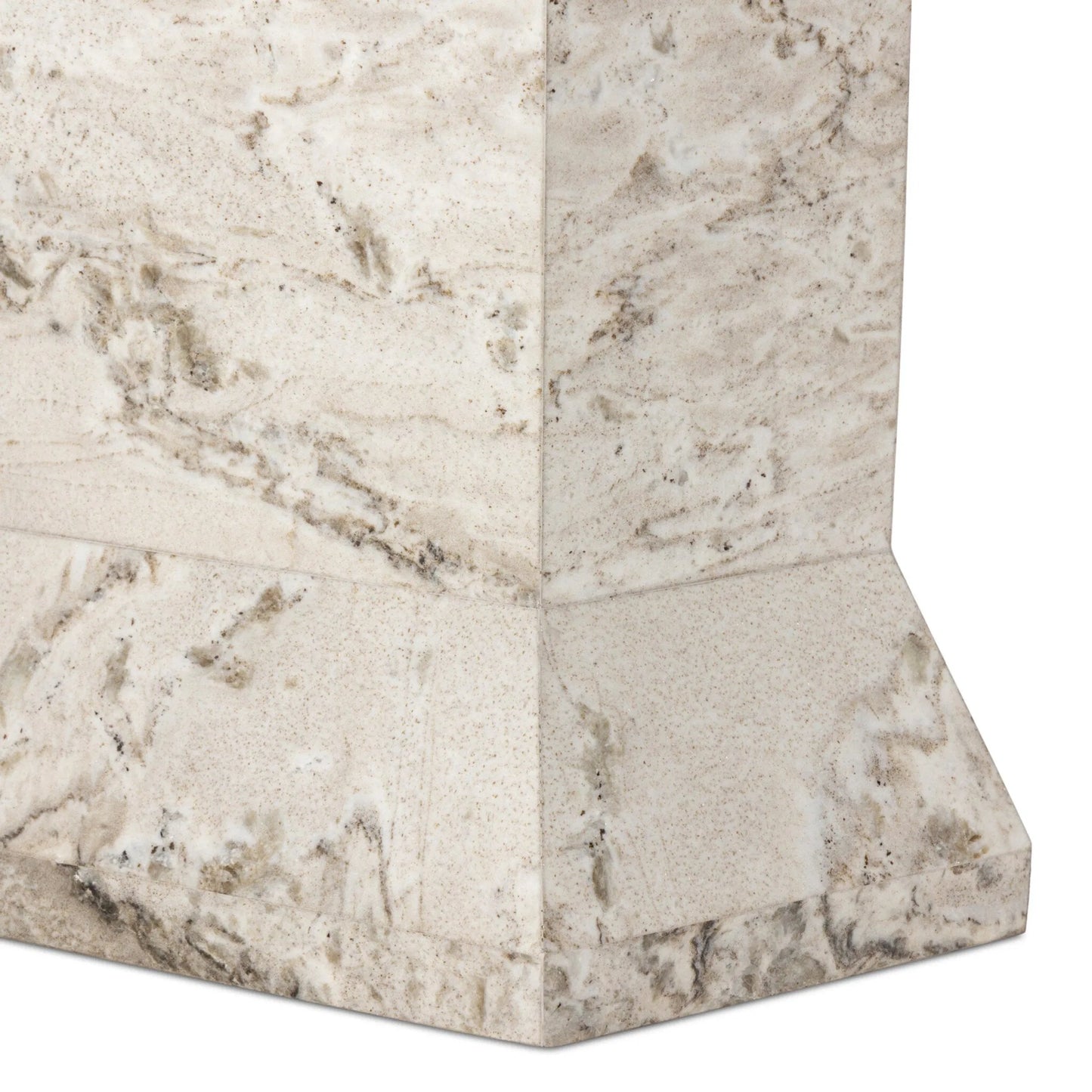 008 SI-2446497 | Closeup | Argos Console Table by Four Hands in sand marble. Made from solid marble in a unique style.