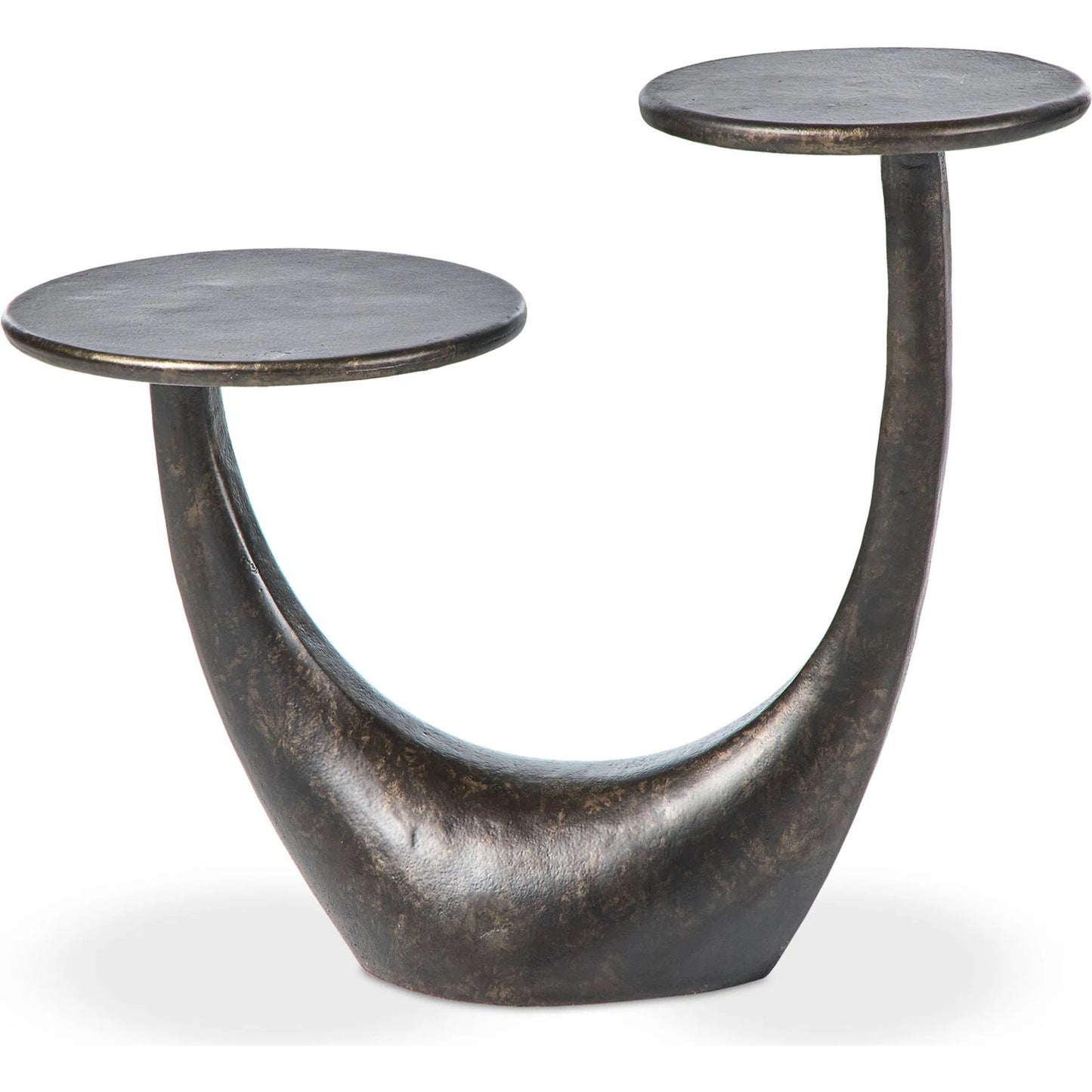 004 SI-2446654 | Additional Silo | Torrid End Table by Four Hands in distressed bronze. Made from aluminum in a unique style.
