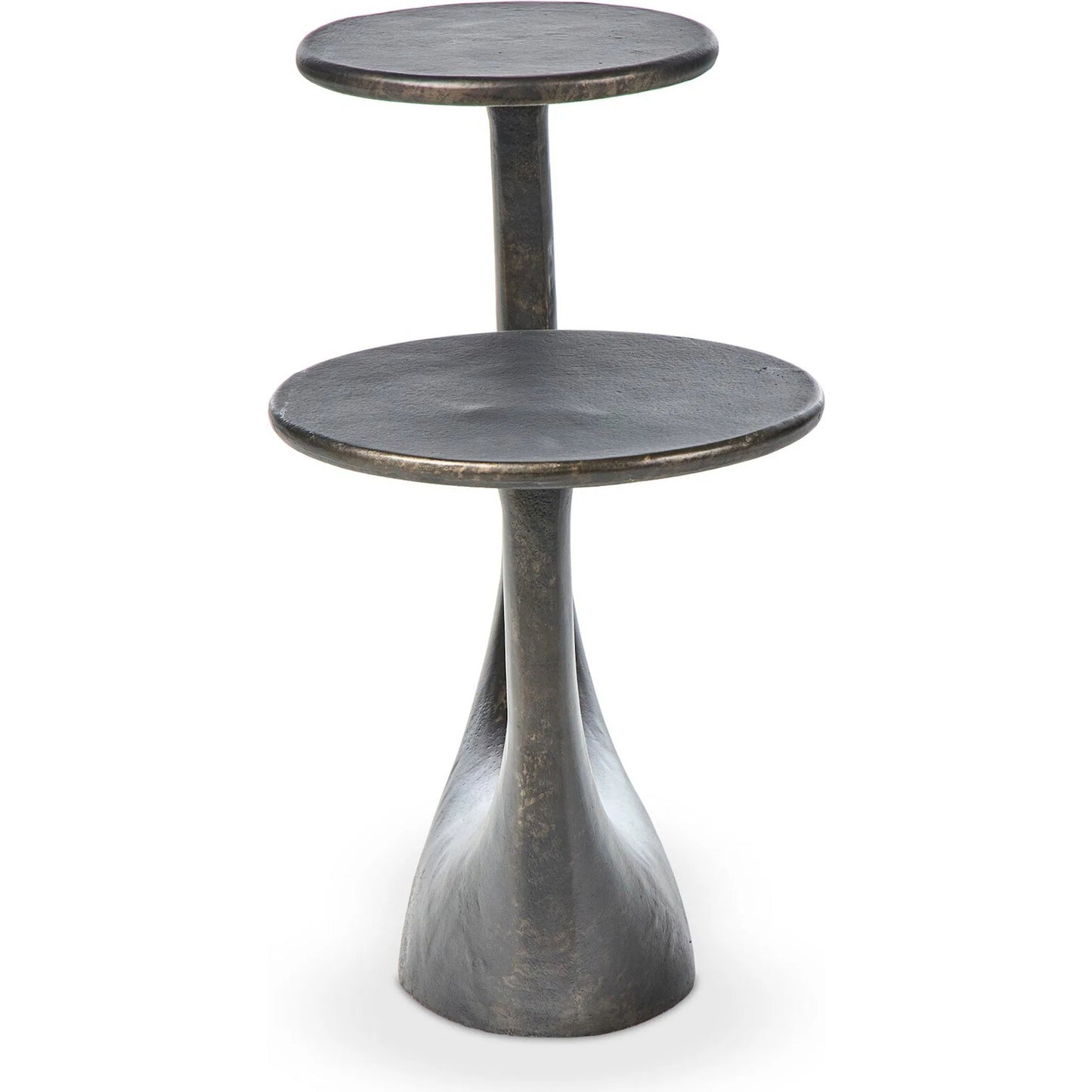 003 SI-2446654 | Additional Silo | Torrid End Table by Four Hands in distressed bronze. Made from aluminum in a unique style.