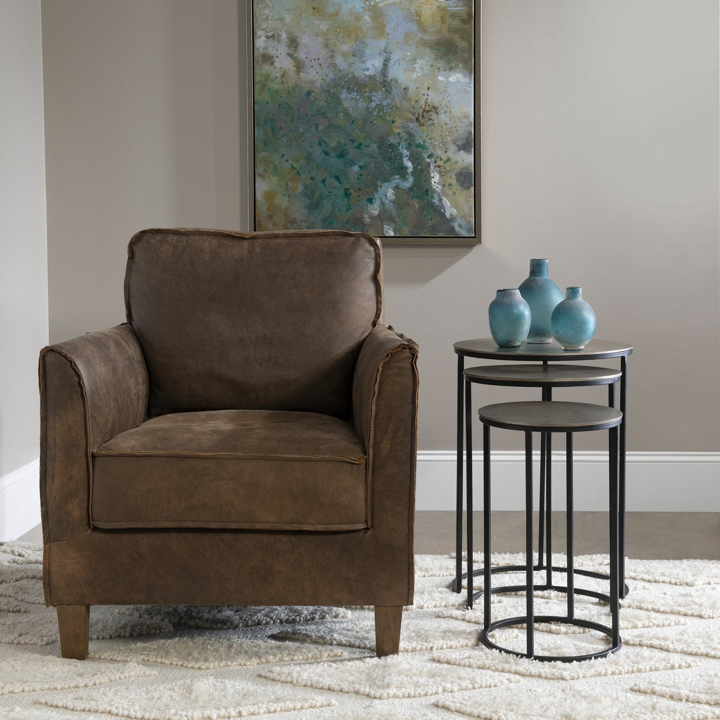 003 SR-766735 | Additional Silo | Erik Metal Nesting Tables by Uttermost in metal. Made from iron, aluminum in a modern style.