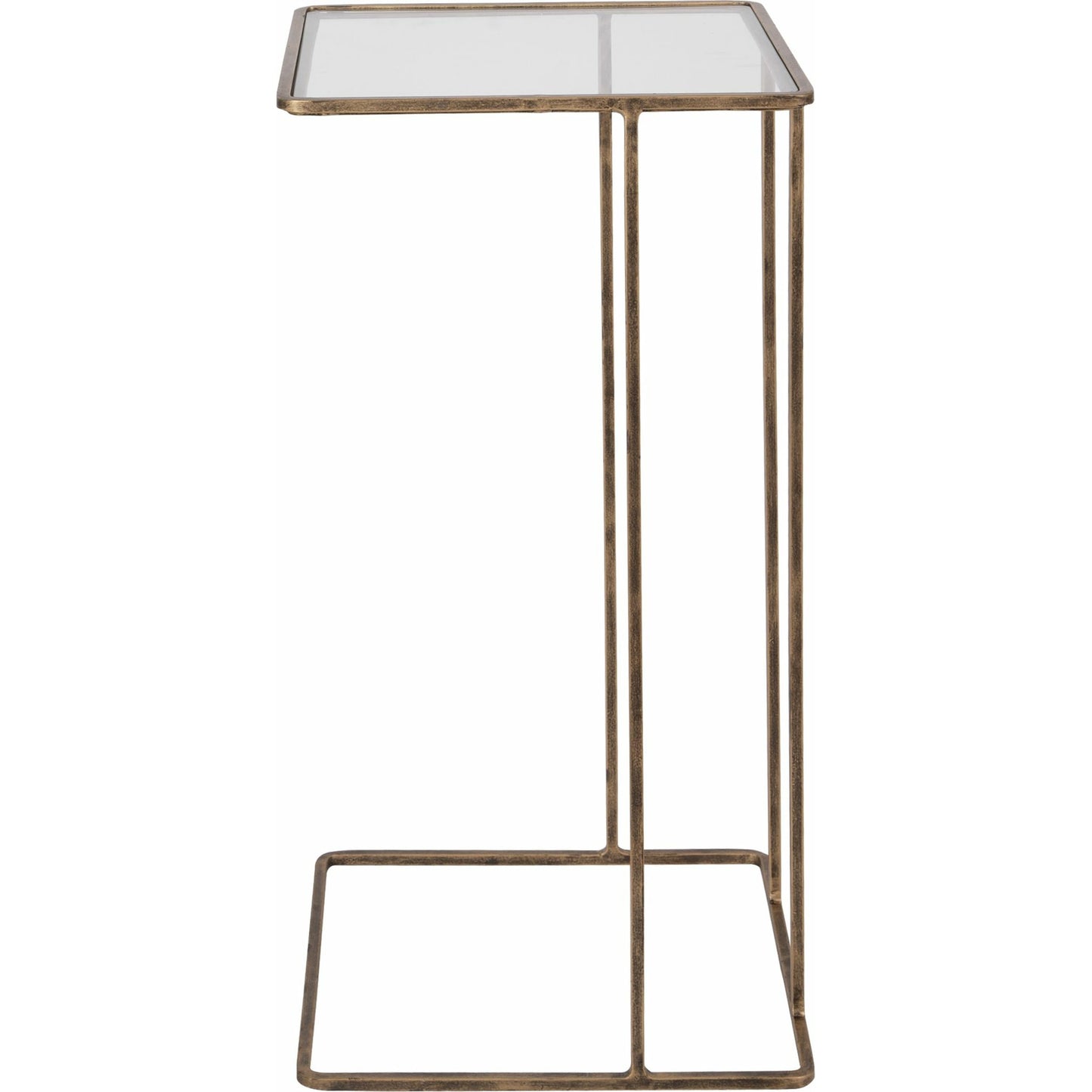 002 SR-801652 | Additional Silo | Cadmus Table by Uttermost in gold. Made from iron, glass in a modern style.