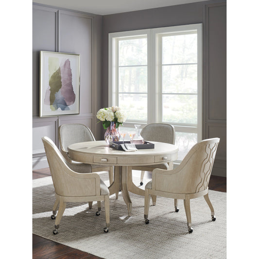 Roxbury Game Table by Sligh in pearl gray. Made from unique in a modern style.