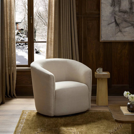 Salena Swivel Chair by Four Hands. Made from unique in a unique style.