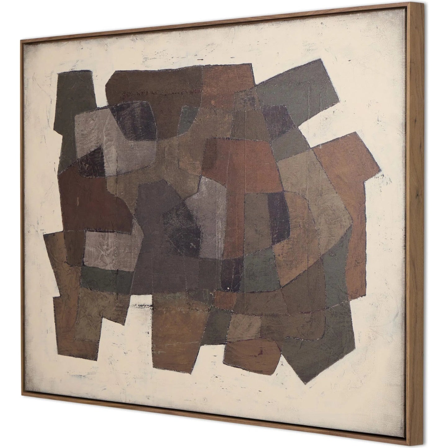 002 SI-2446549 | Additional Silo | Estrangement by Benjamin Galvan by Four Hands in rustic walnut floater, matte canvas. Made from rustic walnut, matte canvas in a unique style.