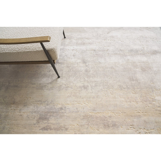 Roset 2531 Rug by Exquisite Rugs in beige, blue. Made from bamboo silk in a unique style.