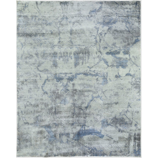 000 SI-1829394,SI-1829397,SI-1829398 | Primary Silo | Reflections 2533 Rug by Exquisite Rugs in gray, blue. Made from bamboo silk in a unique style.