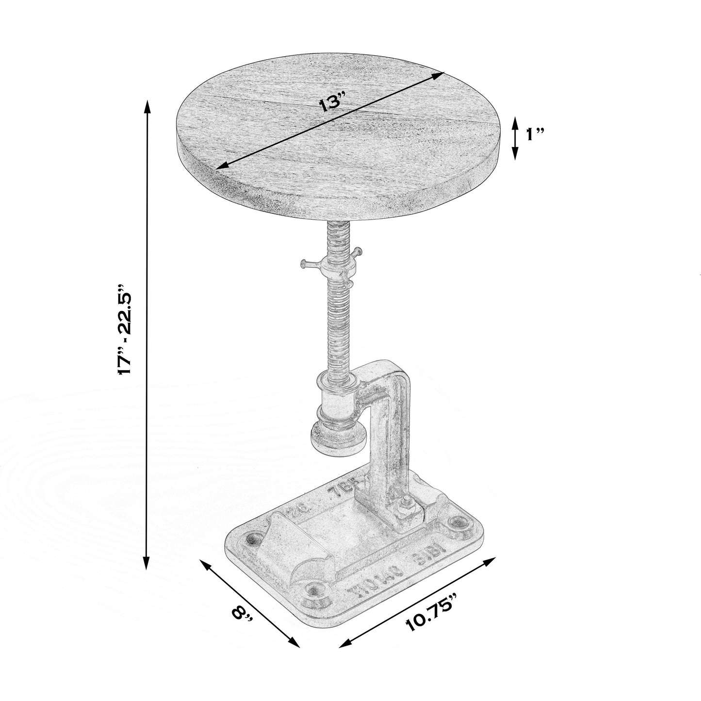 016 SI-1822267 | Additional Silo | Ellis Industrial Chic Accent Table by Butler Specialty Company in multi-color. Made from unique in a modern style.