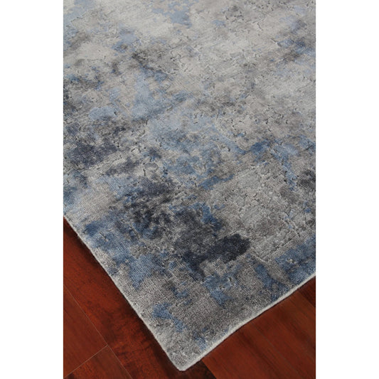 Reflections 2543 Rug by Exquisite Rugs in silver, blue. Made from bamboo silk in a unique style.