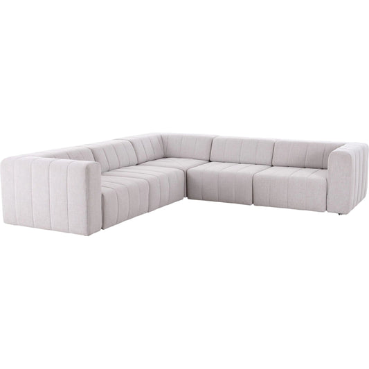 001 SI-2531652 | Primary Silo | Langham Power Recliner 5Pc Sectional by Four Hands in napa sandstone. Made from 100% polyester in a unique style.