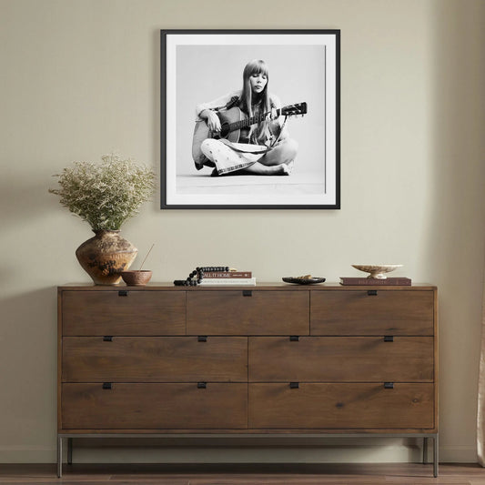 Portrait Of Joni Mitchell by Getty Images by Four Hands. Made from photo paper in a unique style.
