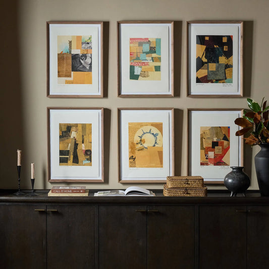 Continental Ephemera by Kurt Schwitters (Set of 6) by Four Hands. Made from textured fine art paper in a unique style.