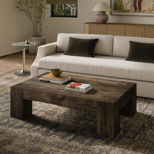 Abaso Rectangular Coffee Table by Four Hands. Made from unique in a modern style.