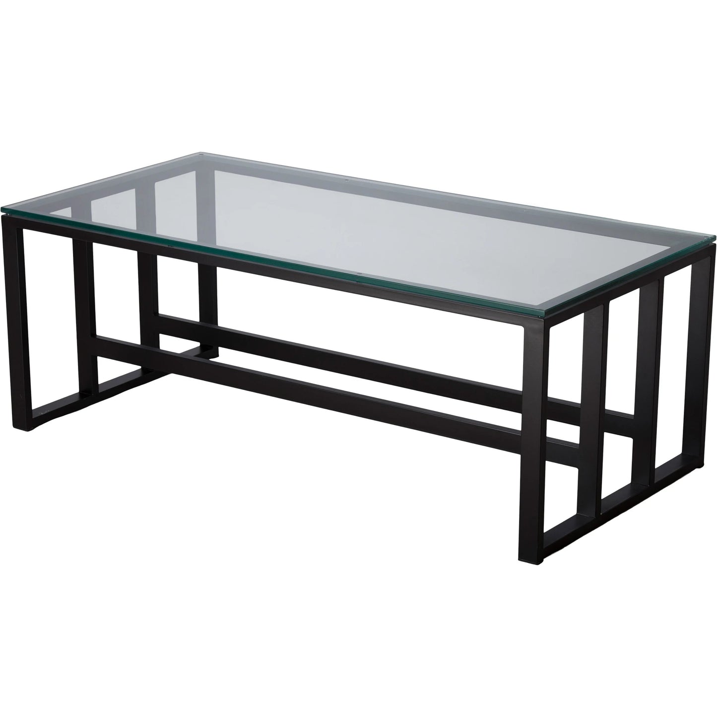 001 SI-2082272 | Primary Silo | Grill Metal Coffee Table by Emissary in black and powder coated. Made from wrought iron in a modern style.
