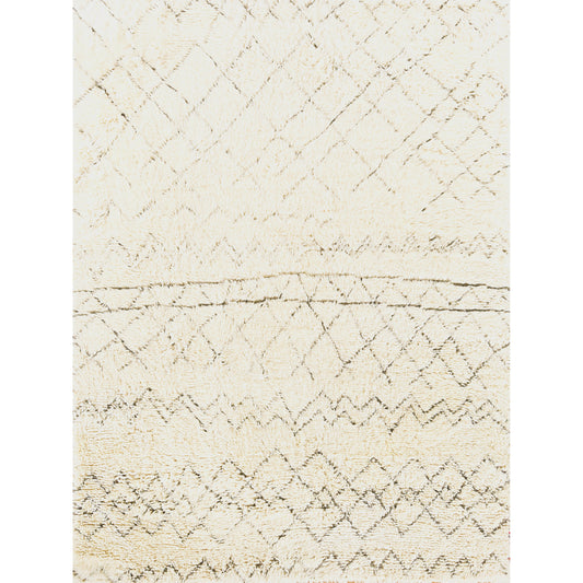 Moroccan Rug - Ivory, Charcoal by Exquisite Rugs in ivory, charcoal. Made from new zealand wool in a unique style.
