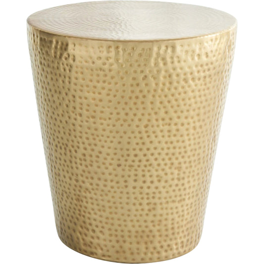 Izmir Hammered Side Table by Global Views in antique brass. Made from brass in a eclectic & global style.