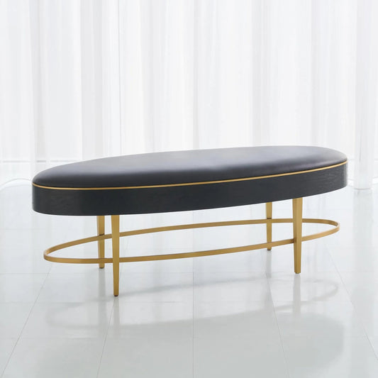 Ellipse Bench by Global Views. Made from unique in a transitional style.