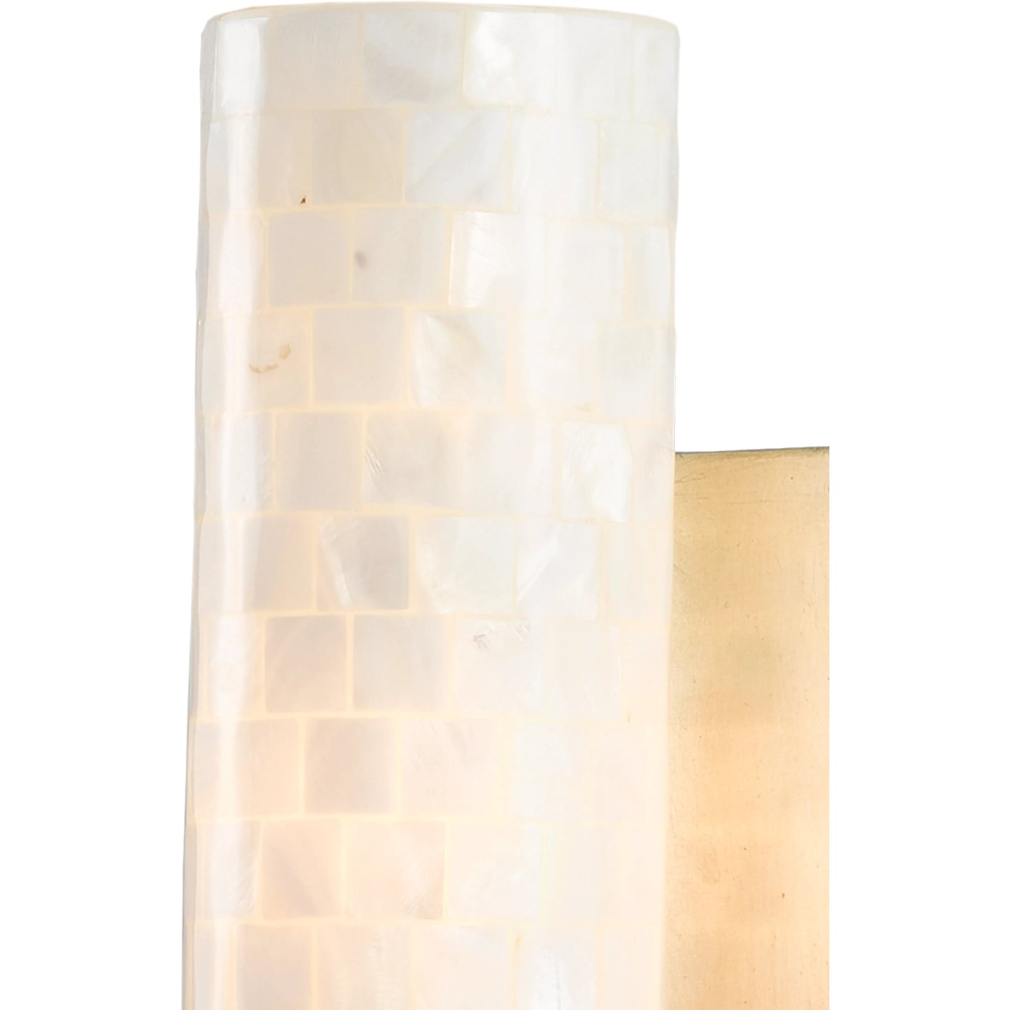 005 SR-823484 | Closeup | Abadan Wall Sconce by Currey and Company in pearl, silver leaf. Made from mother of pearl, glass, metal in a coastal style.
