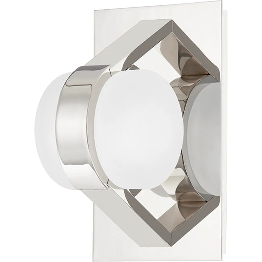 Orbit 1 Light Wall Sconce by Hudson Valley. Made from brass in a modern style.