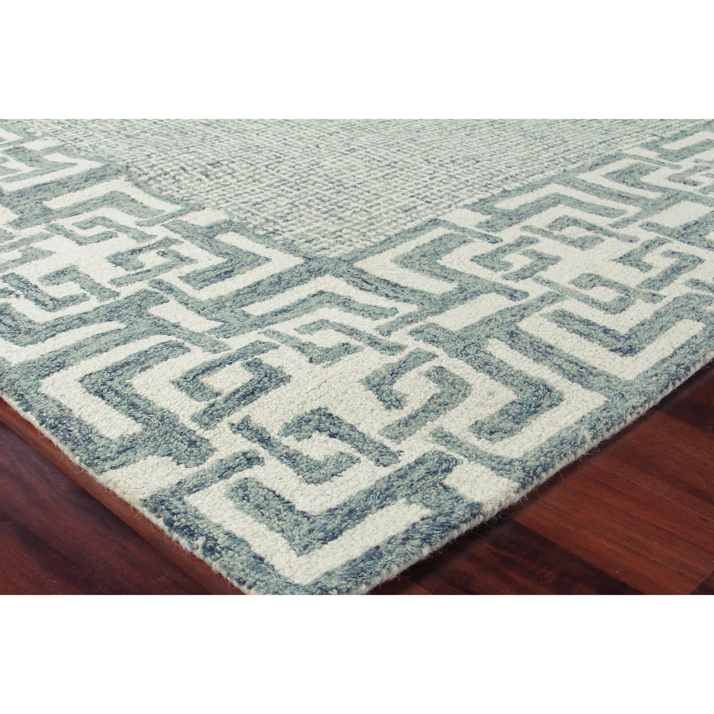 002 SI-2383798,SI-2383799 | Additional Silo | Caprice 2701 Rug by Exquisite Rugs in aqua. Made from new zealand wool in a unique style.