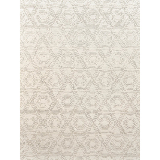 Caprice Rug by Exquisite Rugs in silver, ivory. Made from new zealand wool in a unique style.
