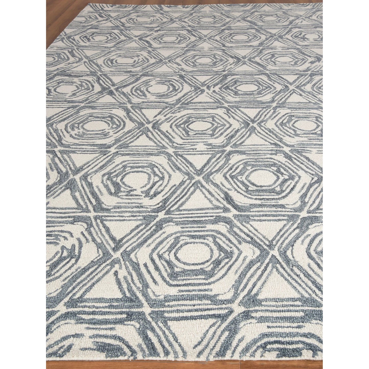 003 SI-2383803,SI-2383804 | Additional Silo | Caprice 2708 Rug by Exquisite Rugs in dark blue, ivory. Made from new zealand wool in a unique style.