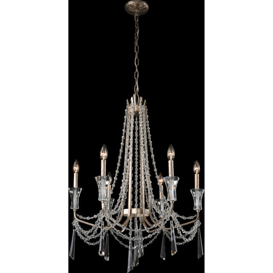 Barcelona Crystal Chandelier by Varaluz. Made from unique in a transitional style.