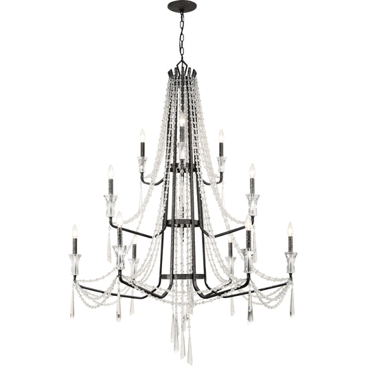 Barcelona Crystal Chandelier by Varaluz. Made from unique in a transitional style.