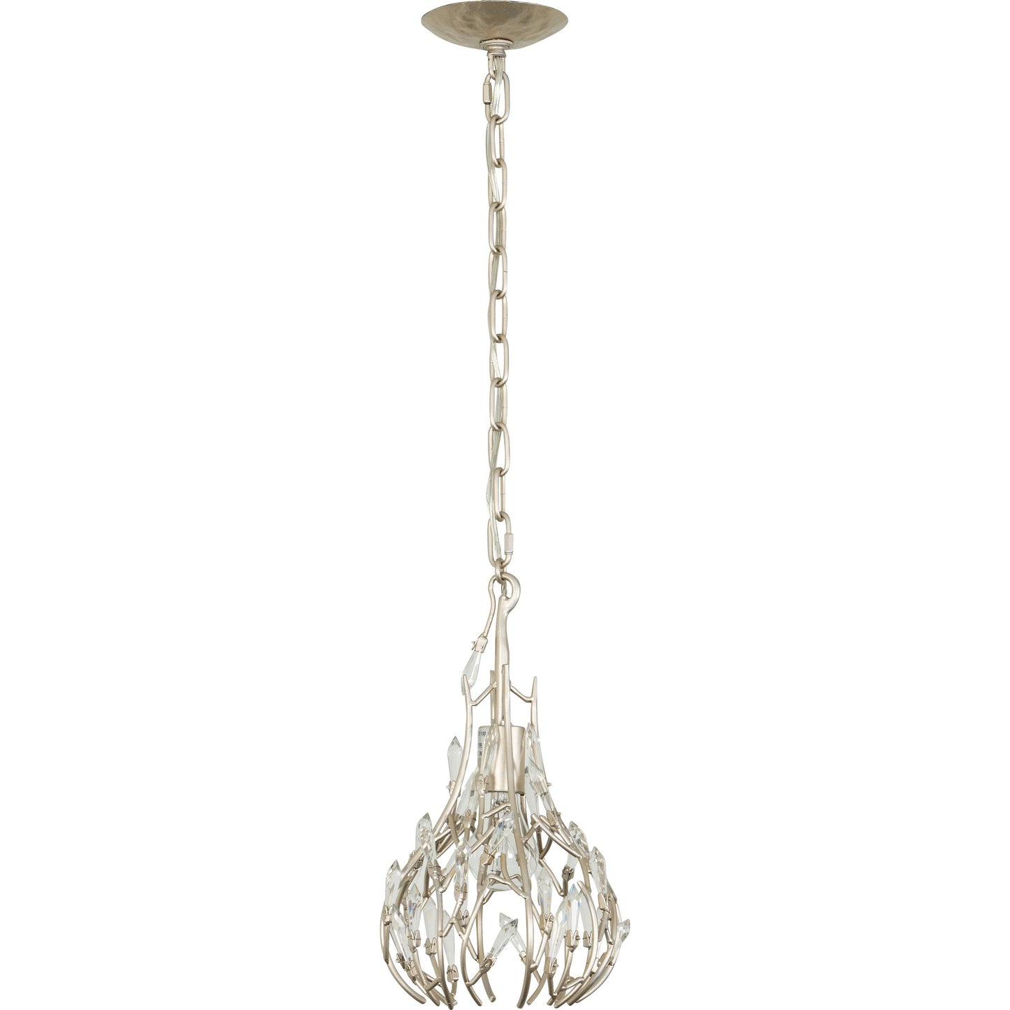 002 SR-817565 | Additional Silo | Bask Crystal Mini Pendant by Varaluz. Made from premium pre-installed crystal in a transitional style.