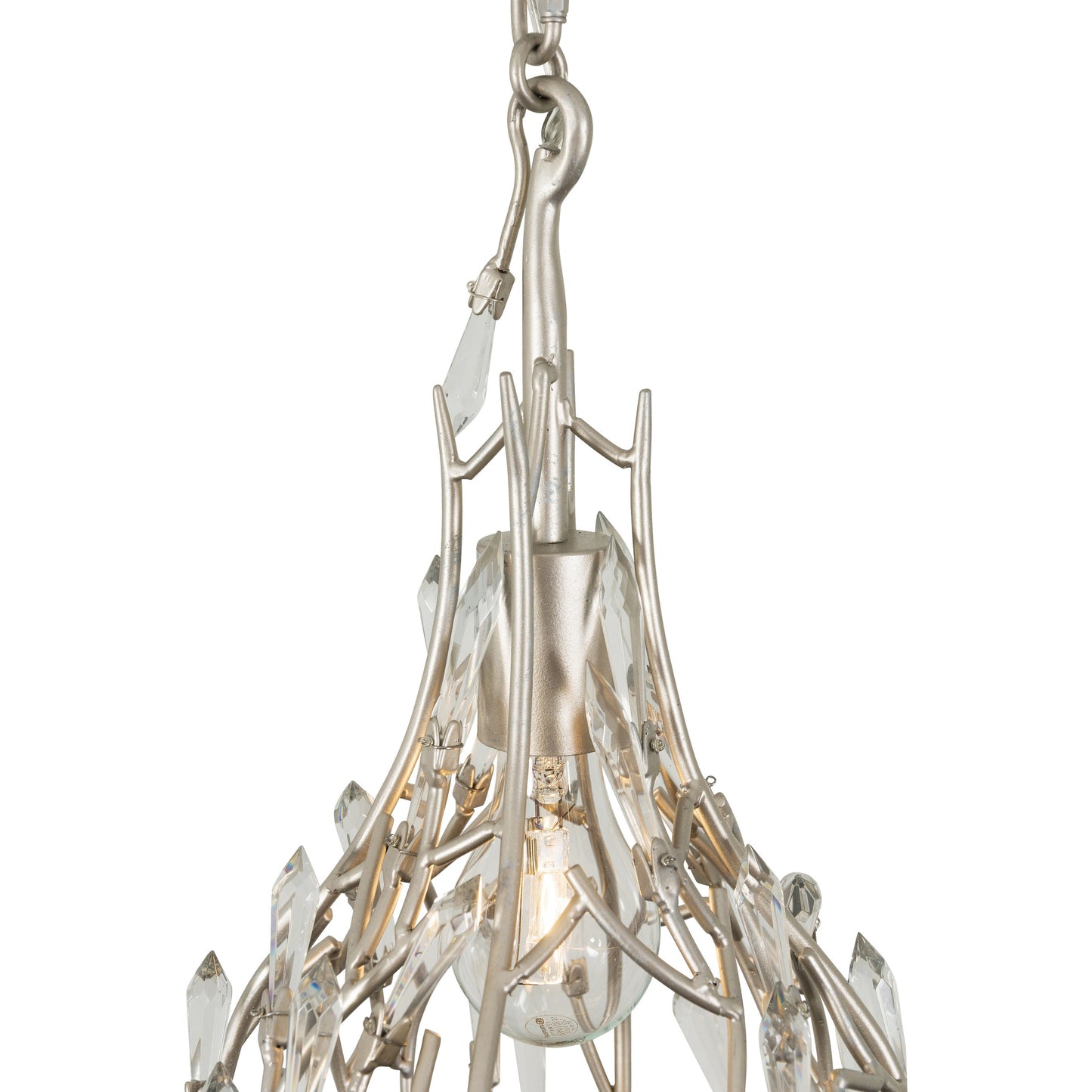 005 SR-817565 | Additional Silo | Bask Crystal Mini Pendant by Varaluz. Made from premium pre-installed crystal in a transitional style.