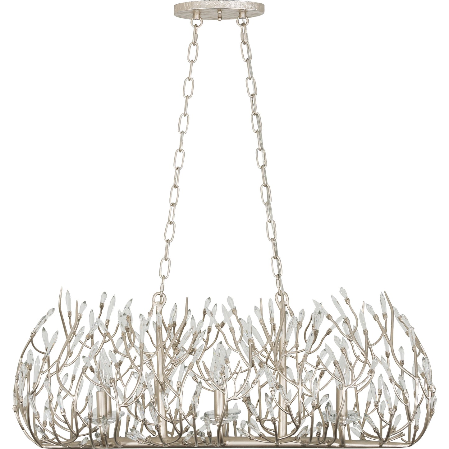 001 SR-817563 | Additional Silo | Bask Crystal Linear Pendant by Varaluz. Made from premium pre-installed crystal in a eclectic & global style.