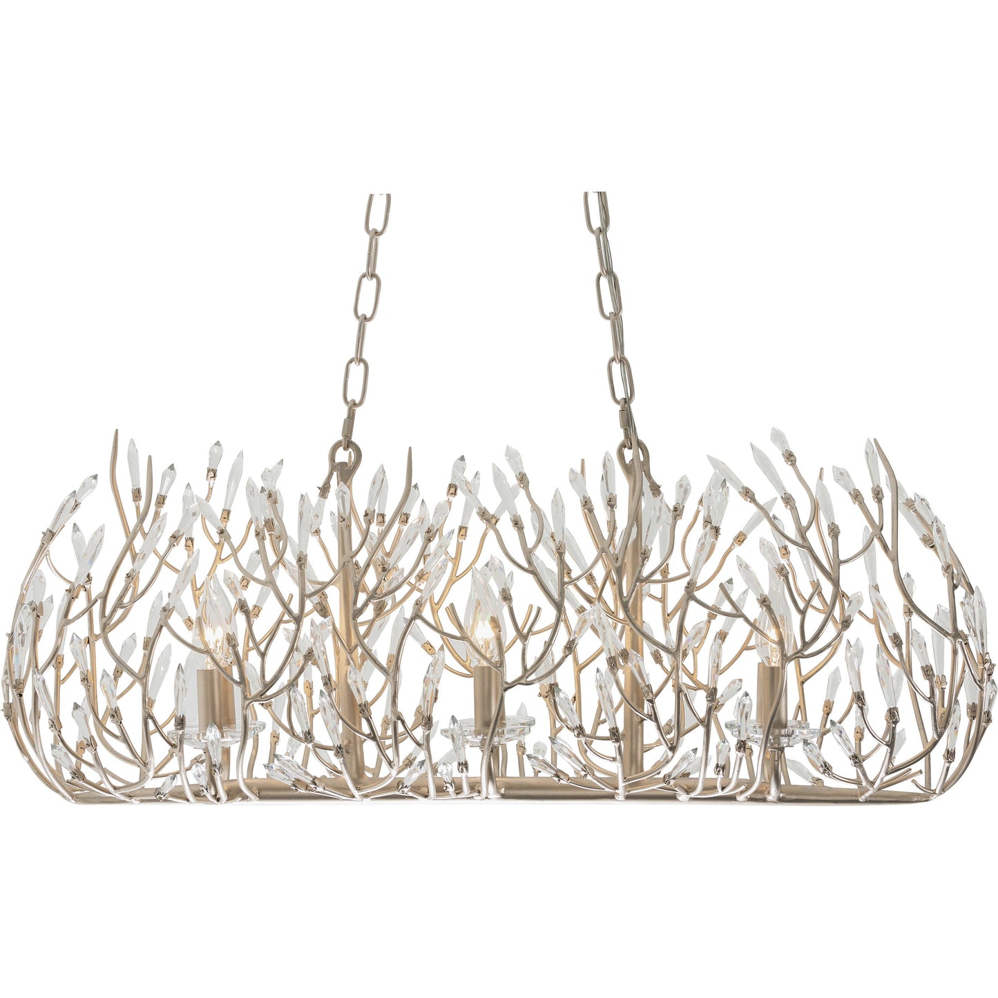 004 SR-817563 | Additional Silo | Bask Crystal Linear Pendant by Varaluz. Made from premium pre-installed crystal in a eclectic & global style.