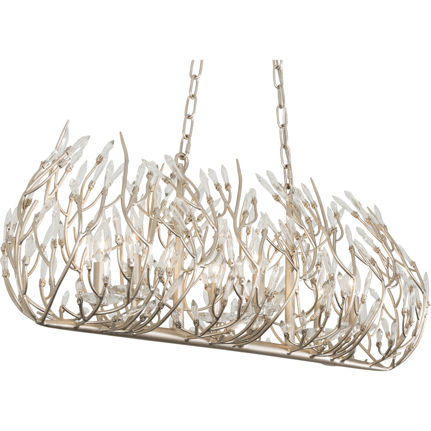 006 SR-817563,SR-817564 | Additional Silo | Bask Crystal Linear Pendant by Varaluz. Made from premium pre-installed crystal in a eclectic & global style.