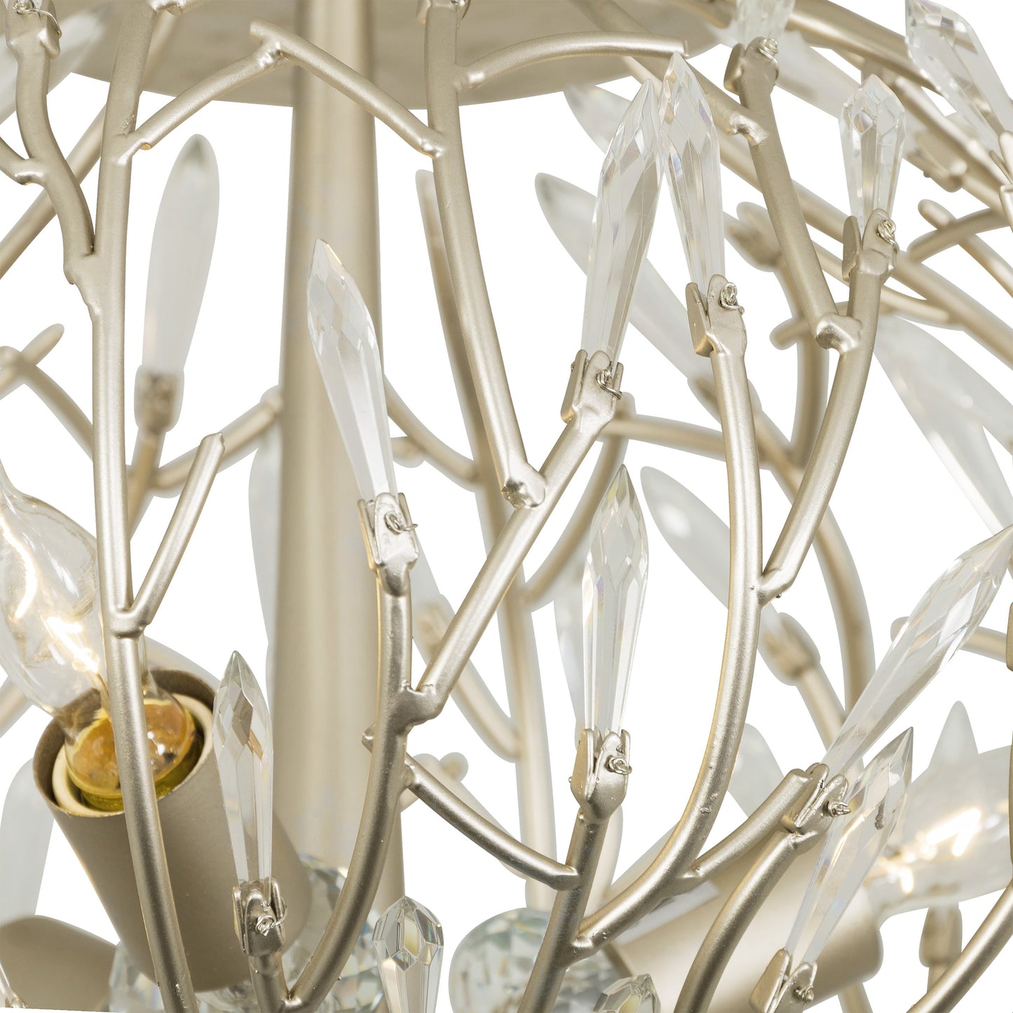 009 SR-817561 | Closeup | Bask Crystal Ceiling Mount by Varaluz in gold dust. Made from premium pre-installed crystal in a transitional style.