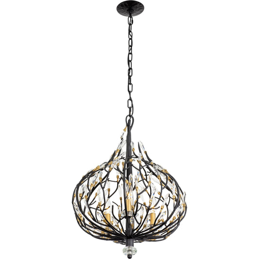 Bask Crystal Pendant by Varaluz. Made from premium pre-installed crystal in a modern style.