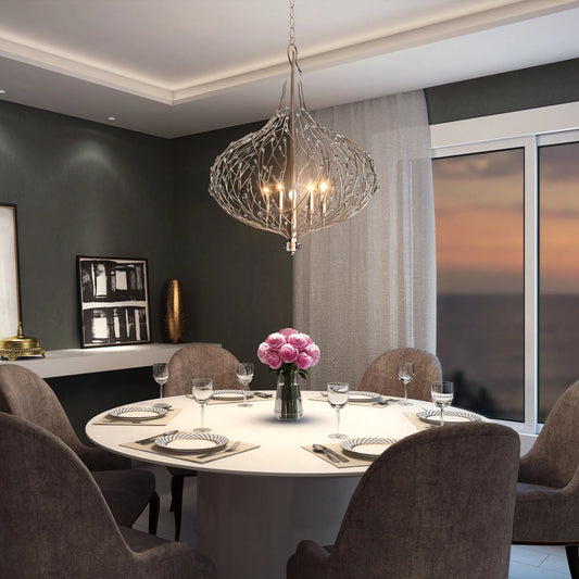 Bask Crystal Pendant by Varaluz. Made from premium pre-installed crystal in a modern style.
