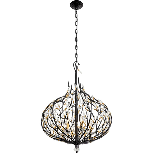 Bask Crystal Pendant by Varaluz. Made from premium pre-installed crystal in a modern style.